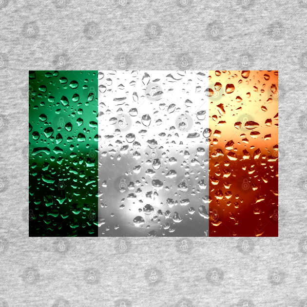 Flag of Ireland - Raindrops by DrPen